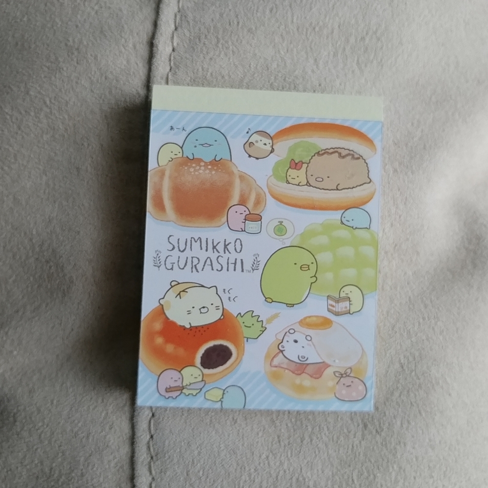 San-X Sumikko Gurashi bread bakery mini memo pad